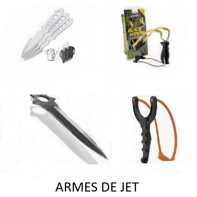 Armes de Jet