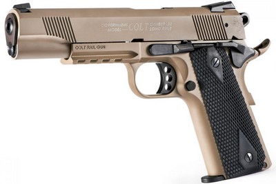 WALTHER COLT 1911 RAIL GUN FDE 22LR 12 COUPS