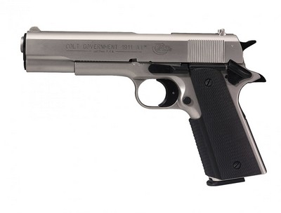 COLT GOVERNMENT 1911 A1 Nickelé 9MM BLANC