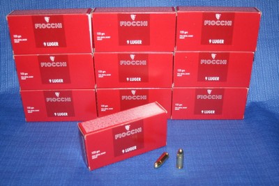 FIOCCHI 9 MM FMJ 123 PAR 500