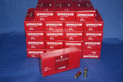 FIOCCHI 9 MM FMJ 123 X1000