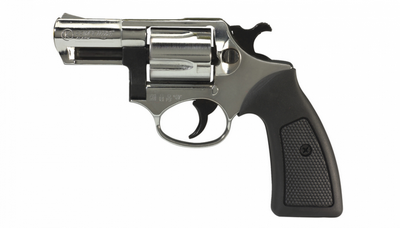 COMPETITIVE Nickelé Revolver 9MM BLANC