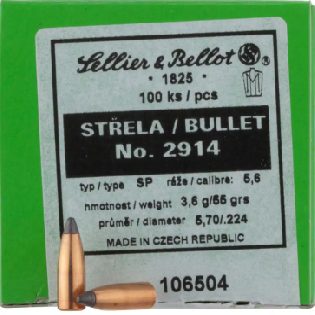 SELLIER BELLOT CAL.5,6 SP 55GR